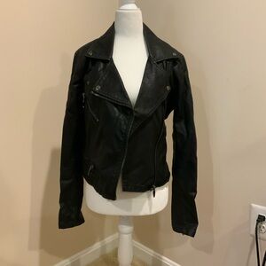 Blank NYC Vegqn Leather Moto Jacket